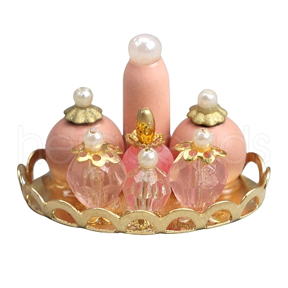 Plastic Vanity Perfume Bottles Miniature Ornaments PW-WG167EA-01-1