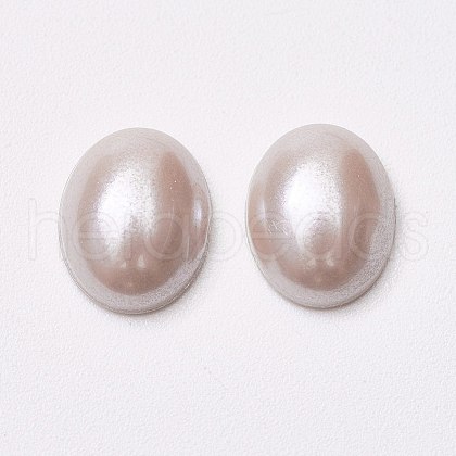 Acrylic Imitation Pearl Cabochons MACR-E007-13x18mm-FP45-1