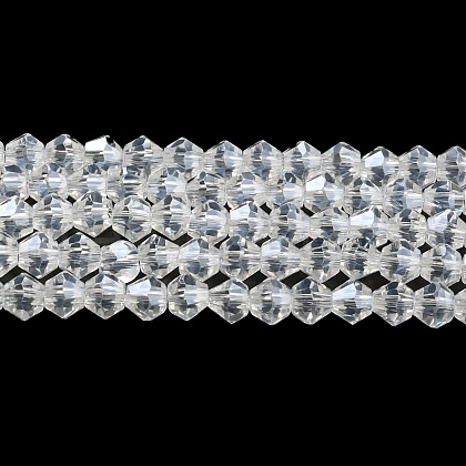 Transparent Electroplate Glass Beads Strands EGLA-A039-T2mm-A13-1