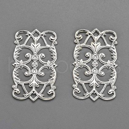 Brass Filigree Joiners KK-E710-57S-1