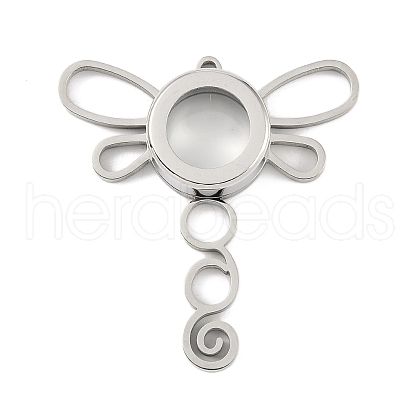 304 Stainless Stee Locket Big Pendants STAS-S132-13P-01-1