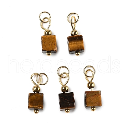 Natural Tiger Eye Pendants STAS-Z129-01G-08-1