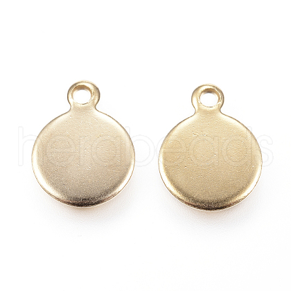 Ion Plating(IP) 304 Stainless Steel Charms STAS-P107-04G-1