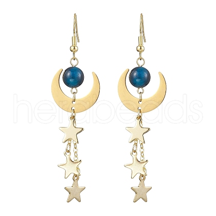 Brass Dangle Earring EJEW-TA00479-1