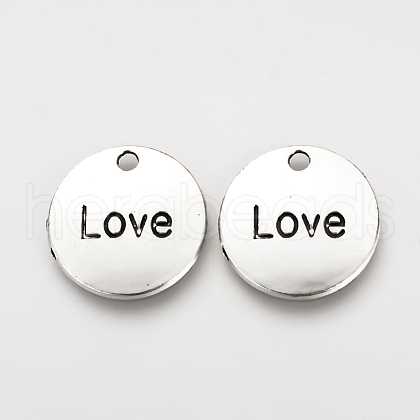 Tibetan Style Alloy Pendants TIBEP-Q078-23AS-NR-1