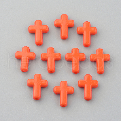 Opaque Acrylic Beads SACR-436-C10-1