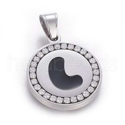 304 Stainless Steel Enamel Pendants STAS-E439-90L-P-1