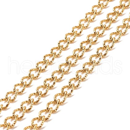 Ion Plating(IP) 304 Stainless Steel Curb Chains CHS-E005-01G-1