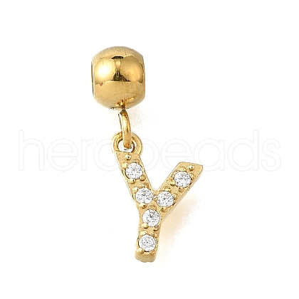 304 Stainless Steel Rhinstone Pendant STAS-H202-50G-Y-1