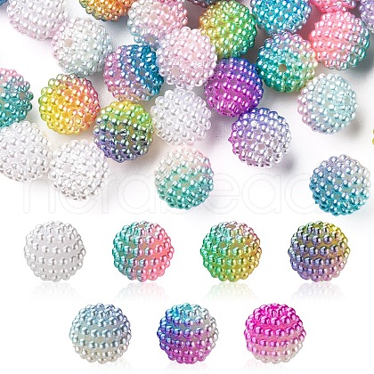 Imitation Pearl Acrylic Beads OACR-FS0001-29-1