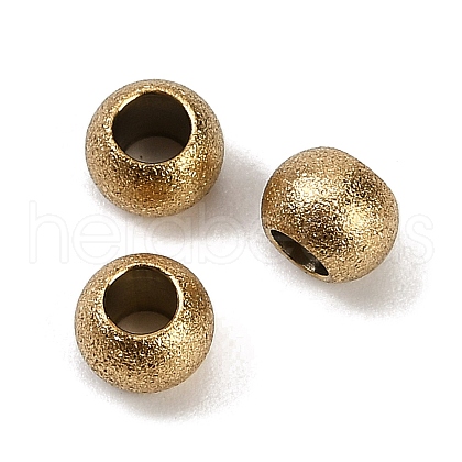 Ion Plating(IP) 201 Stainless Steel Beads STAS-Z039-02J-G-1