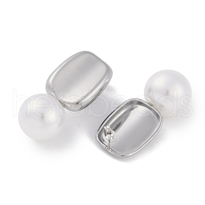 Tarnish Resistant 304 Stainless Steel Stud Earrings EJEW-C105-04P-1