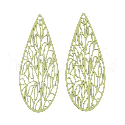 Spray Painted 430 Stainless Steel Pendants STAS-H236-01A-1