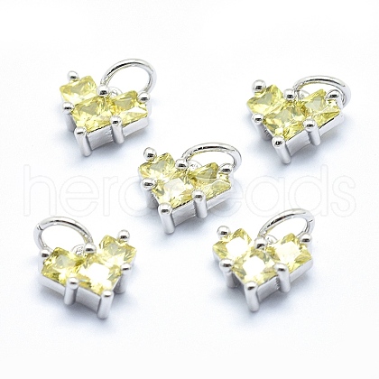 Brass Charms ZIRC-J040-29P-02-NR-1