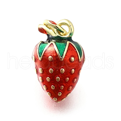 Brass with Enamel Charms KK-Q066-01B-G-1