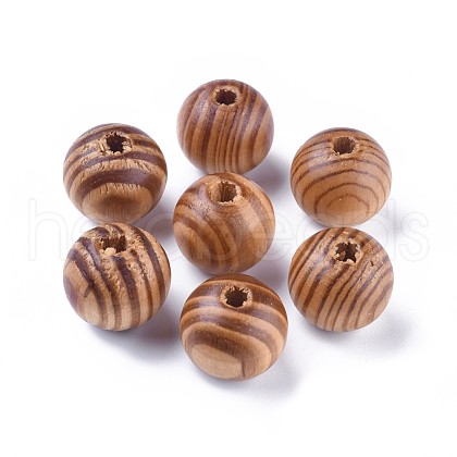 Round Natural Wood Beads X-WOOD-Q009-18mm-LF-1