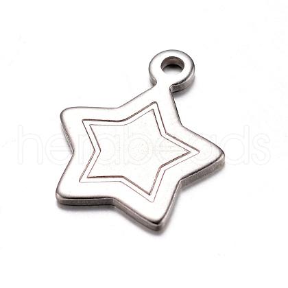 Tarnish Resistant 201 Stainless Steel Charms STAS-D429-45-1