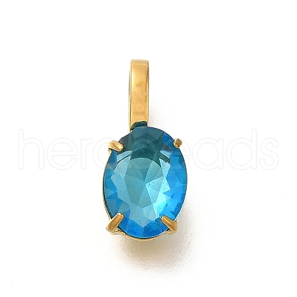 Ion Plating(IP) 304 Stainless Steel Rhinestone Pendants STAS-A104-11G-02-1