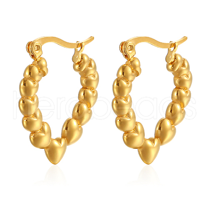 304 Stainless Steel Hoop Earrings PC3613-02-1