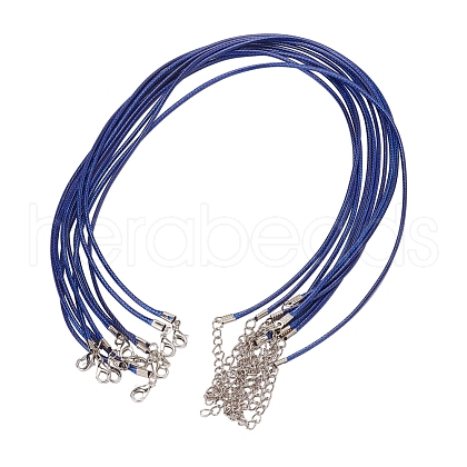 Waxed Cord Necklace Making X-NCOR-T001-26-1