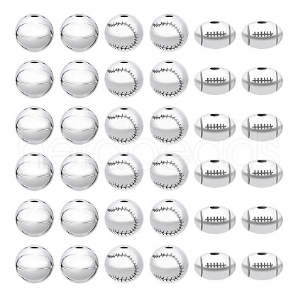CHGCRAFT 60Pcs 3 Styles Tibetan Style Alloy Beads FIND-CA0009-05-1