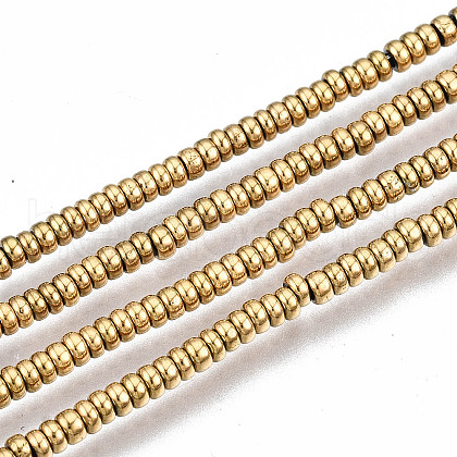 Electroplate Non-magnetic Synthetic Hematite Beads Strands X-G-T114-85G-1
