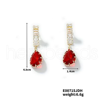 Chic French Style Teardrop Stud Earrings for Women DS3983-4-1