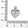 Brass Micro Pave Cubic Zirconia Pendants KK-P308-08P-3