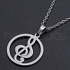 Non-Tarnish 201 Stainless Steel Pendant Necklaces NJEW-S105-JN530-45-1-1