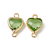 Transparent K9 Glass Connector Charms X-GLAA-A005-31LG-04-1