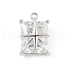 Brass Micro Pave Cubic Zirconia Pendants KK-M326-21P-1