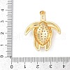 Brass Micro Pave Cubic Zirconia Pendants X-KK-A241-09G-3