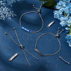 SUNNYCLUE 10Pcs Adjustable 304 Stainless Steel Slider Bracelet Making DIY-SC0026-30B-4