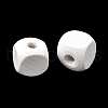Spray Painted Wooden Beads WOOD-P021-01C-30-3