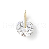 Rotatable Brass Micro Pave Cubic Zirconia Pendants KK-E791-18G-1
