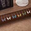 2Pcs Matching Butterfly Pendant Necklaces Set JN1033D-1-4