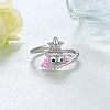 Axolotl with Starfish Alloy Enamel Adjustable Cuff Rings FS-WG6A93B-01-2