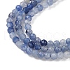 Natural Blue Aventurine Beads Strands G-M449-B01-2mm-4