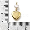 Brass Micro Pave Cubic Zirconia Pendants KK-B132-01G-01-3