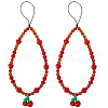 Agate & Crystal & Nylon & Alloy Mobile Straps AJEW-WH20002-55-1