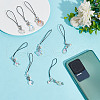 Glass Mobile Straps HJEW-HY00009-4