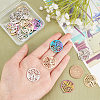 DICOSMETIC 18Pcs 3 Colors 304 Stainless Steel Pendant STAS-DC0012-39-3