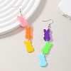 Easter Bunny Acrylic Dangle Earrings for Women's Fashion FF4277-3