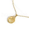 Stainless Steel Constellation Pendant Cable Chain Necklaces for Women Men PW-WG22DB4-06-1