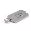 Non-Tarnish 304 Stainless Steel Pendants STAS-O127-B09-3