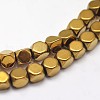 Electroplate Non-magnetic Synthetic Hematite Beads Strands G-I175-09C-1