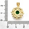 Brass Micro Pave Cubic Zirconia Pendants KK-K401-34G-03-3
