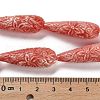 Synthetic Shell Carved Beads Strands SHEL-H007-03B-02-4