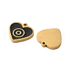 Ion Plating(IP) 304 Stainless Steel Enamel Charms STAS-M102-46G-2