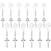 12Pcs 2 Styles Angel Glass & Alloy Pendant Decoration HJEW-GO00047-1